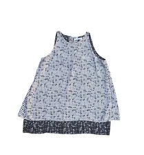 MAX STUDIO Blouse Shirt Tank Top Women's XS Polyester Sleeveless Double Layer