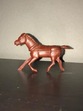 60mm REL Western Wagon Horse in Brown Plastic