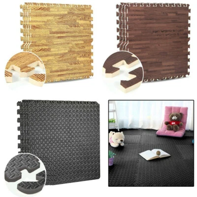 EVA Foam Floor New Effects Interlocking Soft Tiles Mats for Gym Workout 2 Styles - image 1 of 4