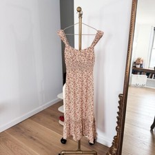 reformation floral midi dress