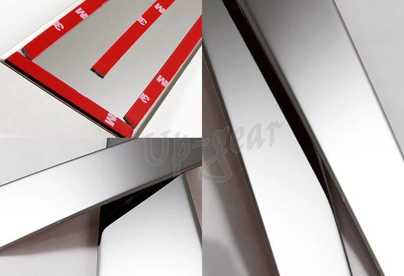 Para Nissan Altima SL SR SV 4DR Sedán Espejo Pulido Cromo Puerta Pilar Cubierta Foto 3 de 3