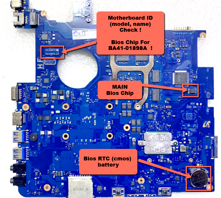 Bios For SAMSUNG NP530U4C, NP550P5C New MAIN BIOS Chip, For MB