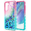 miniature 18 - For Samsung Galaxy S21 FE Bling Liquid Shiny Slim Case Cover w/ Screen Protector