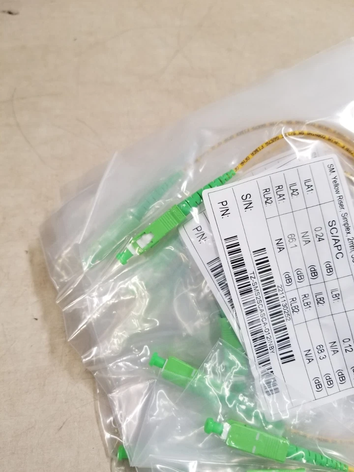 Lote de 50 - TZCS-SMS2SCASCA-012INBY SM Amarillo Elevador Simplex 2mm SC-APC/SC-APC Foto 3 de 4