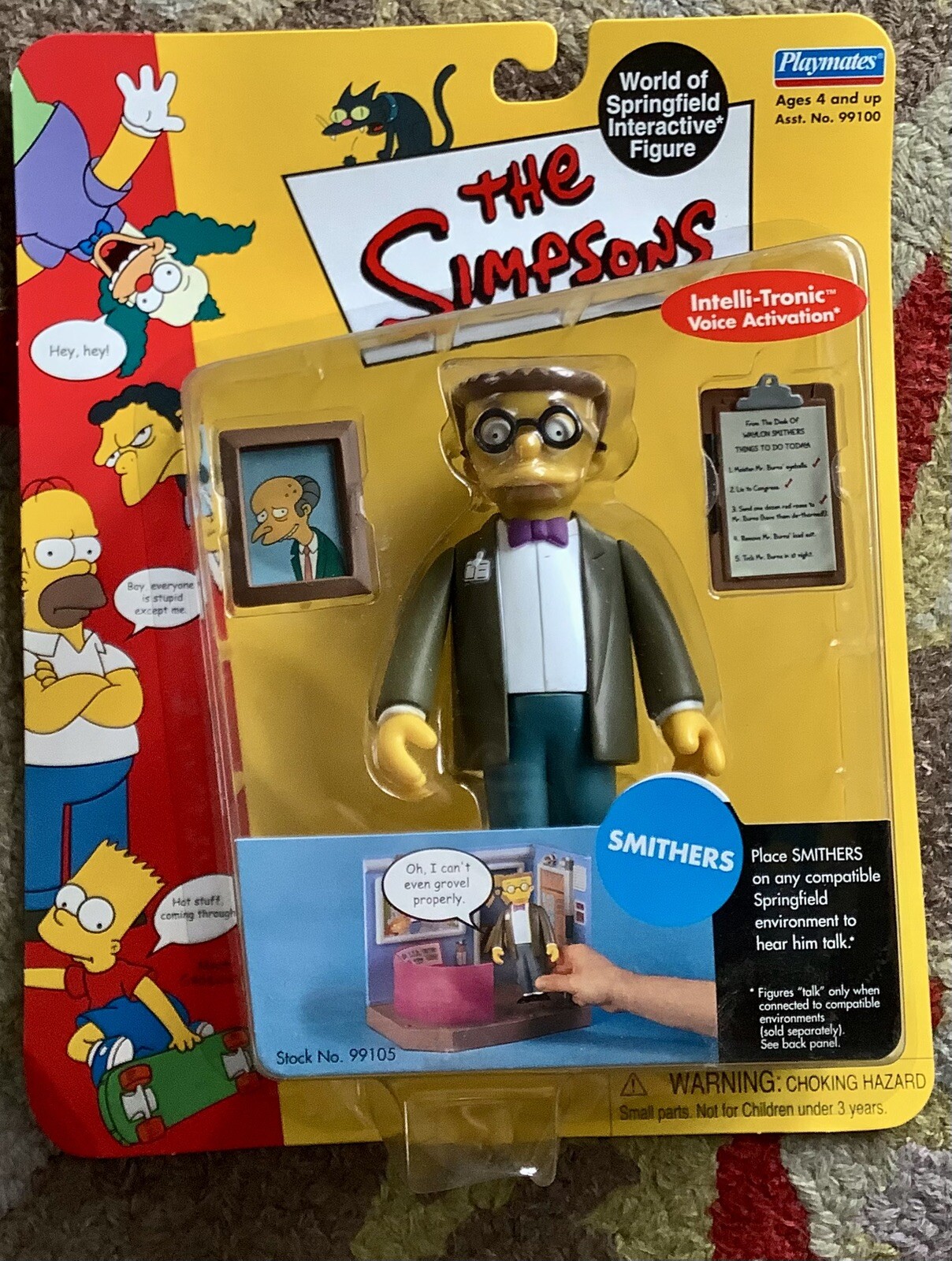The Simpsons Waylon Smithers Playmates World of Springfield Figure Series 2