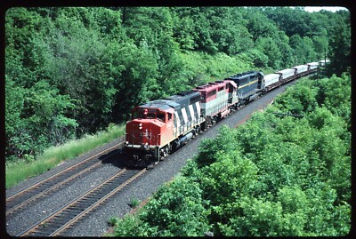 Original Rail Slide - CN Canadian National 9403+ Bayview ON 14.06.1995