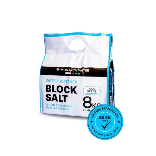 Monarch Ultimate Water Softener Block Salt 8kg Bag 2x 4kg Salt Blocks Food Grade