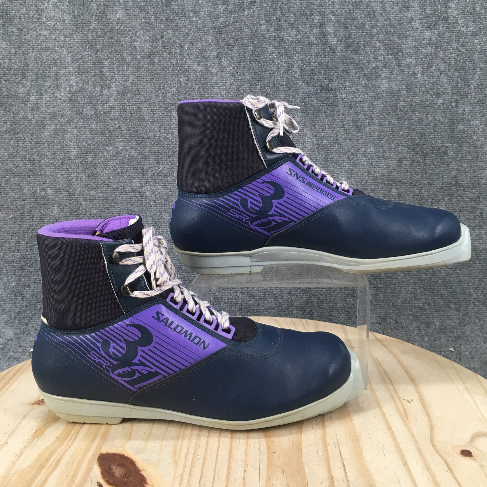 Scarponi da sci Salomon SNS Profil uomo 11 361 SR nordico cross country viola stringati