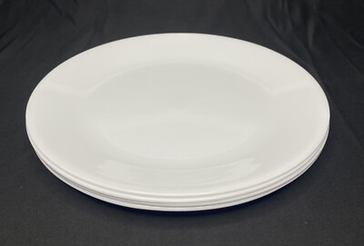 Set of Corelle by Corning Winter Frost White Dinner Plates 10