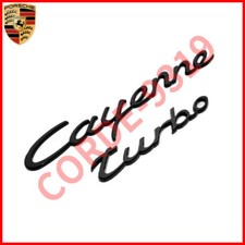 2pcs 11-23 Gloss Black Cayenne Turbo Letters Rear Badge Emblem Look Deck Lid 958 2pcs 11-23 Gloss Black Cayenne Turbo Letters Rear Badge Emblem Look Deck Lid 958