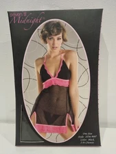 Seven Til Midnight  Black 2pc Chemise Set STM9007