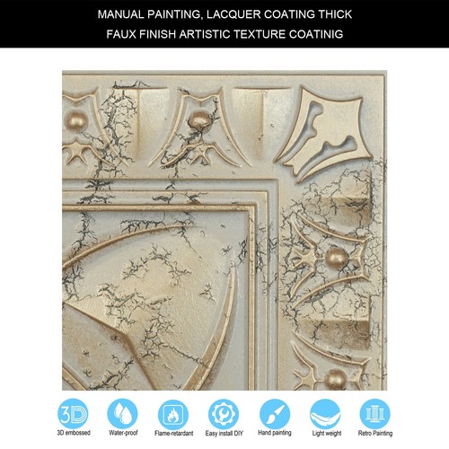 Chalk painted ceiling tiles Suspended Wall Panels for Cafe PL01 DCCG 10pcs/lot - Picture 6 of 23