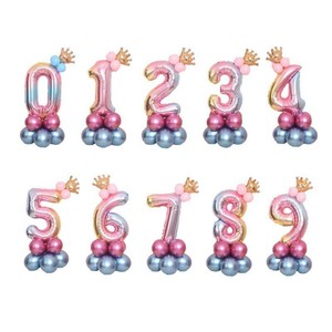 32/" Rainbow Nombre Âge//Ballons Foil Jumbo Géant Anniversaire Décorations de fête 0-9