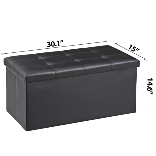 Storage Ottoman Bench Foot Rest Stool for Bedroom Entryway Living Room - Picture 15 of 90