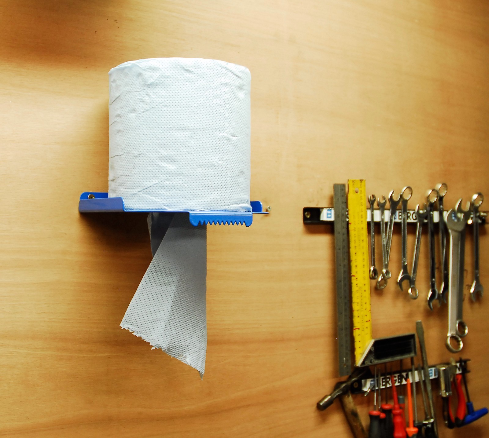 Centrefeed Blue Roll Wall Mounted Dispenser Paper Towel Holder Cleaning