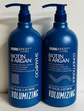 Hair Xpert ~ Biotin & Argan Volumizing Shampoo & Conditioner 32 fl oz Each