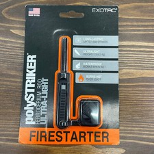 Exotac polySTRIKER Fire Starter Black Lightwe...
