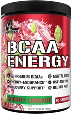 EVL Bcaas Amino Acids Powder - BCAA Energy Pre Workout for Muscle Recovery Lean