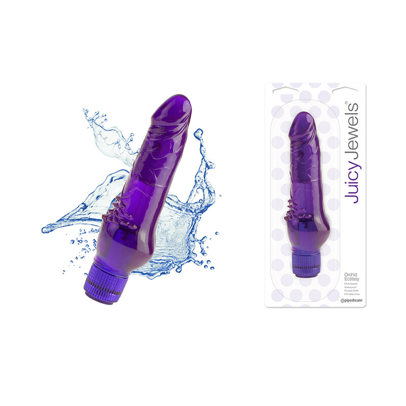 Juicy Jewels Orchid Ecstasy Soft Jelly MultiSpeed Bendable Shaft Vibrator  Vibe | eBay