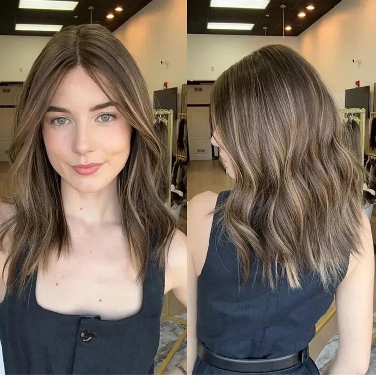 Highlight Blonde Brown Body Wave Lace Front Wigs Human Hair For Women