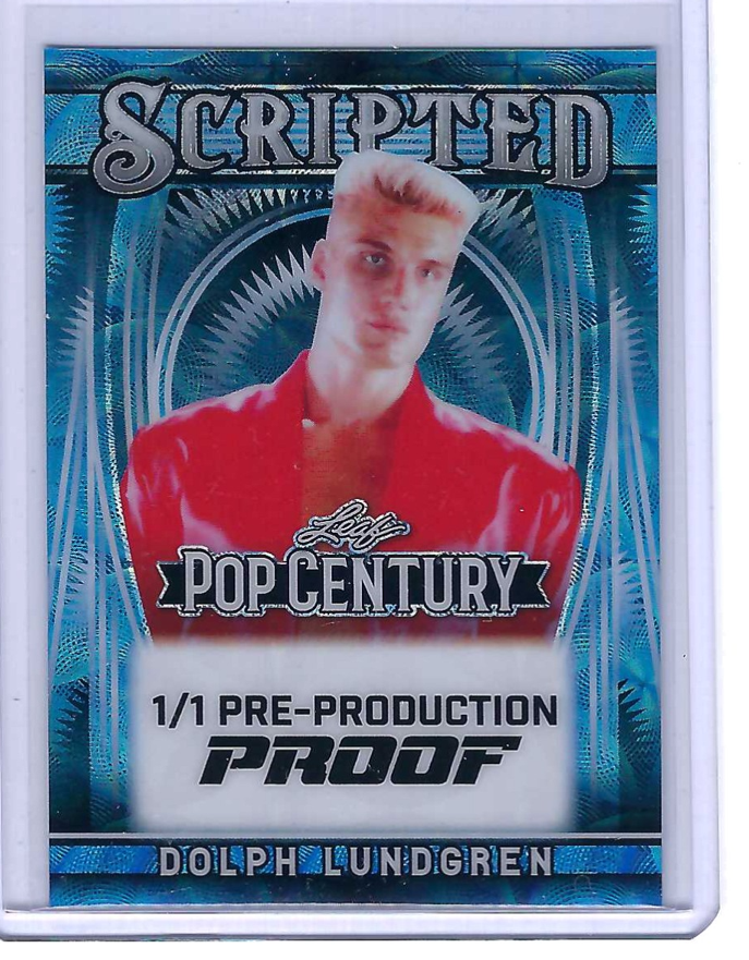 DOLPH LUNDGREN 2025 LEAF METAL POP CENTURY PRE PRODUCTION PROOF 1
