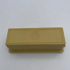 Vintage Tupperware Butter Dish Keeper Harvest Gold #636 #637