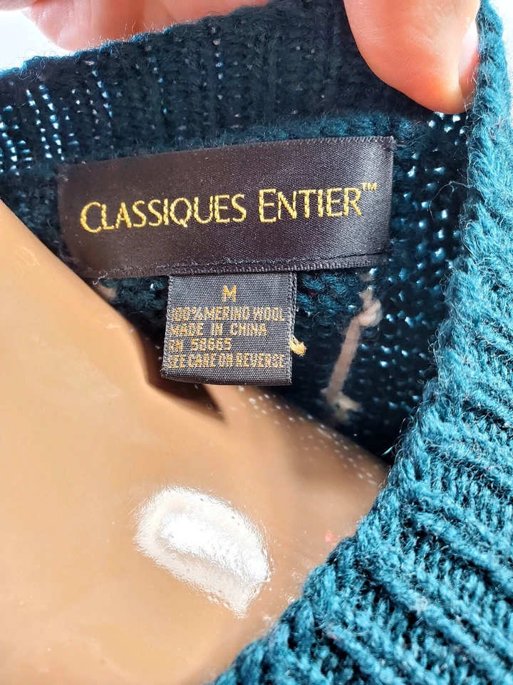 Classiques Entier женский свитер шерсть мериноса Рождество Санта олень Sliegh - Изображение 3 из 4