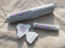 Nirve BMX Bicycle Cross Bar Pad Set, White