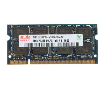 Upgrade Ram Laptop Ddr2 Kit Mémoire RAM 4 Go (2x2 Go) DDR2-667 PC2-5300 Pour PC Portable - Hynix, 200 Broches SO-DIMM 7200 Lego
