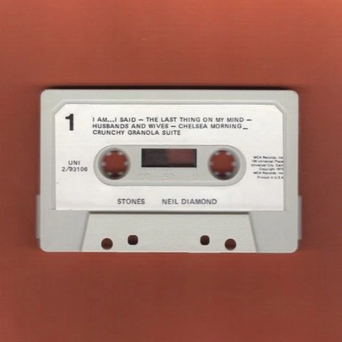 Neil Diamond - Stones - Cassette (UNI 2-93106 U.S.A.) - Image 3 of 4