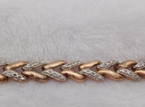 Sterling Silver Bracelet Gold Plated 925 - Picture 11 of 11