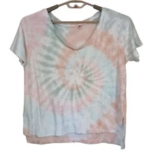 Anthropologie Maronie Terrycloth Top Sz L Oversized Boxy Beachy Coastal Hippie 