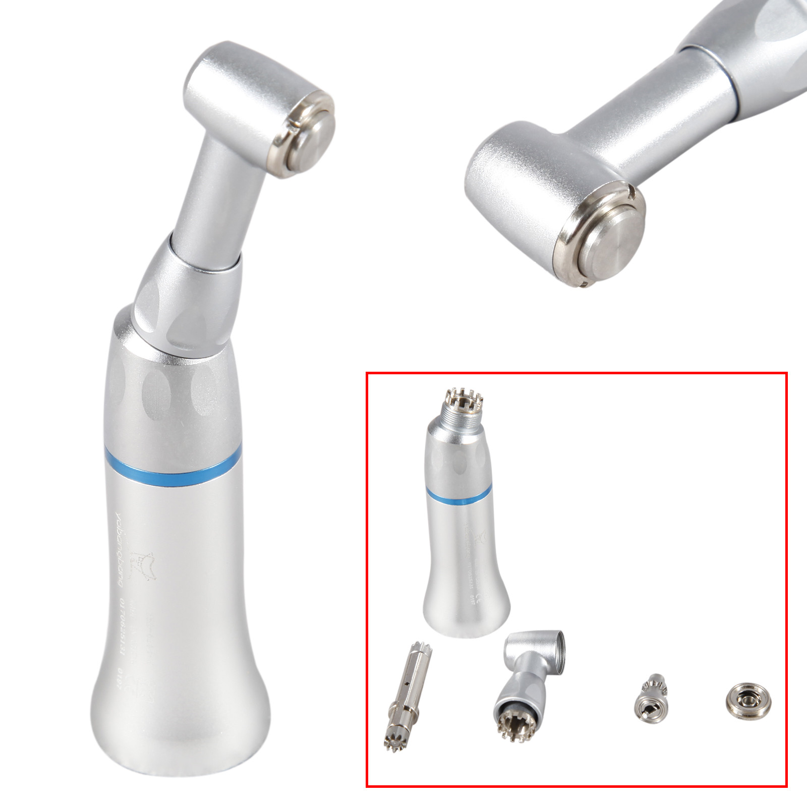 Details zu USA Turbine Dental Low LED High Speed Handpiece Kit Push Button 4 Hole M4 Popularität der sofortigen Lieferung