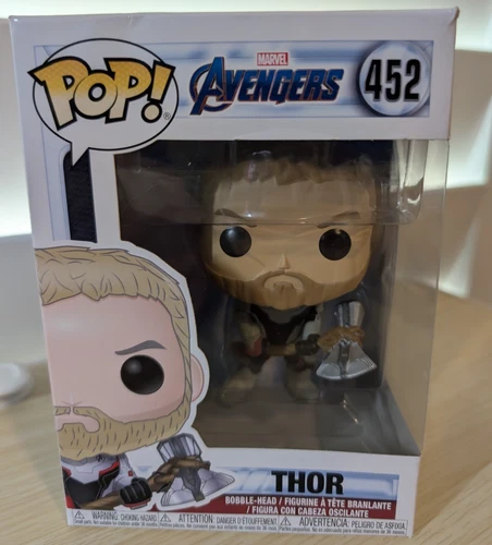 Funko Pop! Vinyl: Marvel - Avengers End Game. Thor # 452. Slightly damaged box