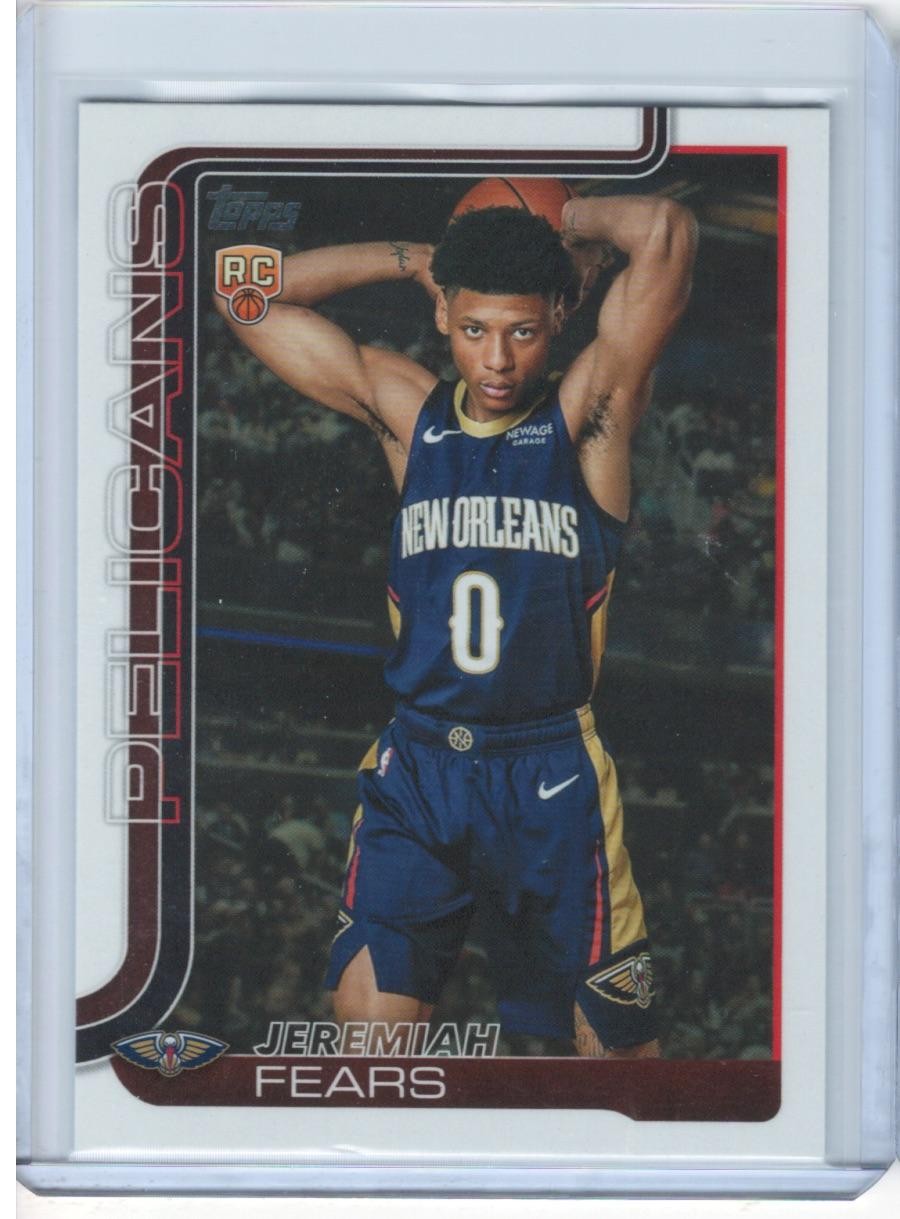 Jeremiah Fears 2025-26 Topps #207 RC New Orleans Pelicans