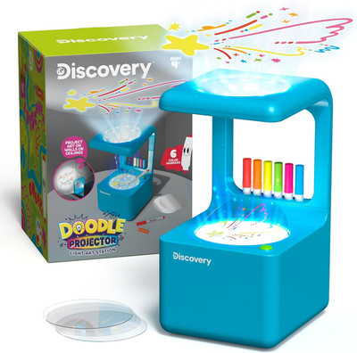   Doodle Projector Light Art Station   Includes 6 Dry-Erase Markers, 10 Reusable