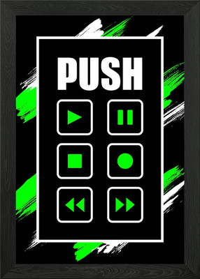 Beat Loop Sample 2 _ PUSH gerahmtes Wandbild Poster Leinwanddruck Bild