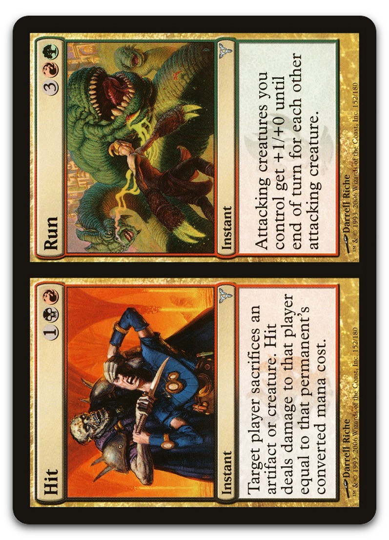 Hit // Run #152 (NM) Dissension DIS Magic MTG