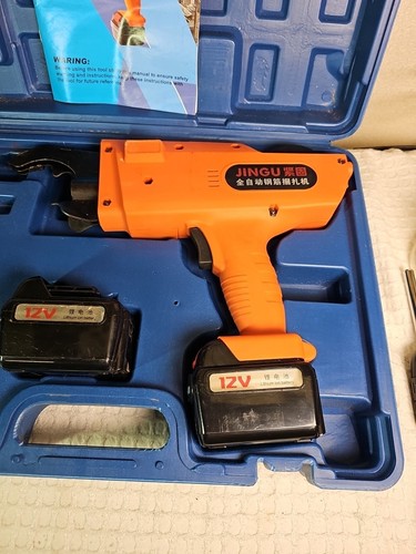 Jingu 880 Cordless 12V Automatic Rebar Tier Tying Tool Machine c/w (2) 12V Batt - Picture 2 of 11