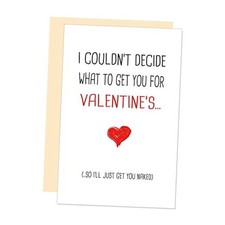 Hilarious Valentine's Day Card for Him Her, Naughty Vday Card Husband Wife, I