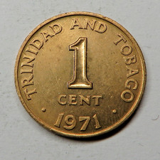 Trinidad & Tobago Cent 1971 Bronze KM#1 UNC
