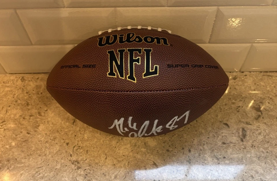 Holograma de jugador de fútbol americano tamaño completo firmado por Rob Gronkowski New England Patriots NFL Foto 2 de 4