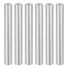 M3 Aluminum Spacers, 6 Pcs Metal Spacer Aluminum 3mm ID x 6mm OD x 50mm L