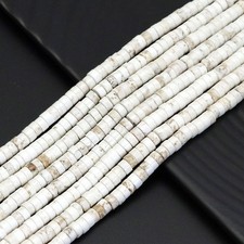 White Turquoise Heishi Beads, Sku U1834