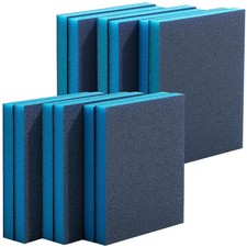 Bates- Sanding Sponge, 12 Pack, 3.9&rdquo;x4.7&rdquo;, 12 80-180 Grit