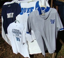 4 DUKE University BLUE DEVILS BASKETBALL Shirts 1990s Logo ALL Size XL -NICE 