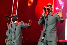 Ricky Bell Ronnie DeVoe of New Edition perform at the 2013 Essence- Old Photo