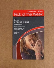 Robert Plant - Angel Dance RARE promo Starbucks download card '10