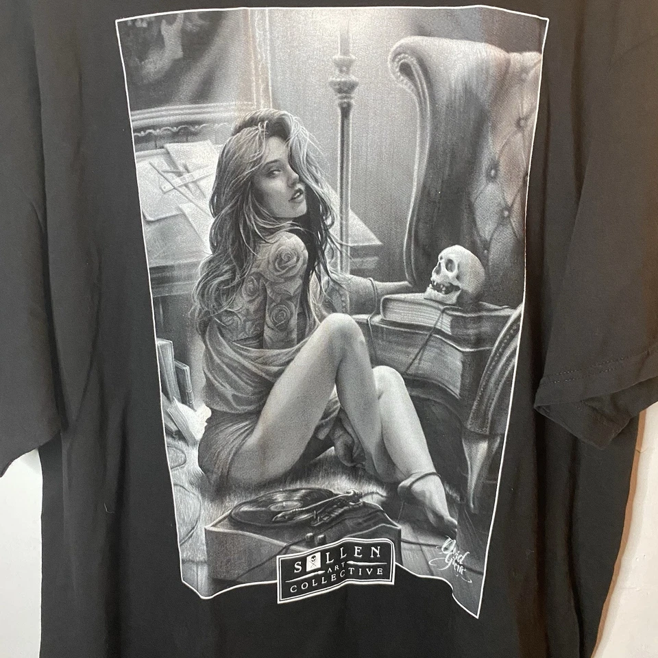 Camiseta negra manga corta Sullen Art Collective talla 2XL Foto 2 de 4