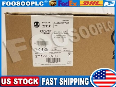 NEW ALLEN BRADLEY PANELVIEW PLUS 2711P-T6C20D AB 2711P-T6C20D Factory Sealed